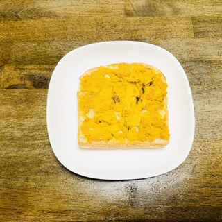朝食レシピ　かぼちゃサラダのトースト